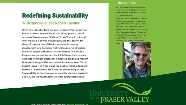 Redefining Sustainability, Rob Sieniuc, Green Architecture & Eco Community Planning