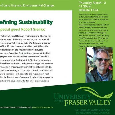 Redefining Sustainability Lecture